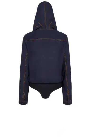 Alaïa Hooded Long Sleeve Bodysuit | Thumbnail 2 Alaïa Hooded Long Sleeve Bodysuit | Thumbnail 2