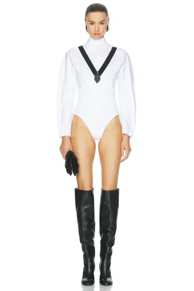 Alaïa Suspender Culotte Bodysuit | Thumbnail 4 Alaïa Suspender Culotte Bodysuit | Thumbnail 4