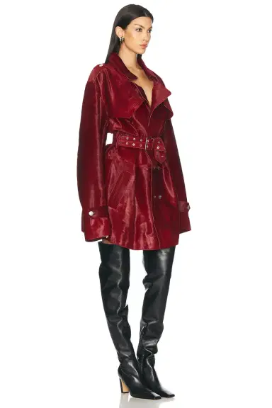 Ludovic de Saint Sernin Honey Trench Coat | Thumbnail 2