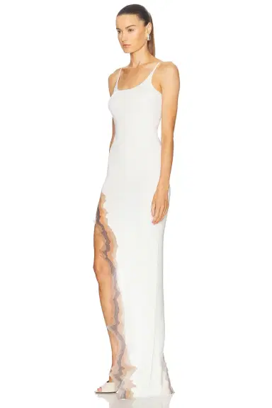 Grace Ling Flame Slit Maxi Dress | Thumbnail 3 Grace Ling Flame Slit Maxi Dress | Thumbnail 3