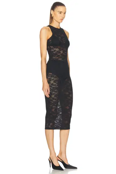 Fleur du Mal Le Stretch Lace Racer Tank Dress | Thumbnail 2 Fleur du Mal Le Stretch Lace Racer Tank Dress | Thumbnail 2