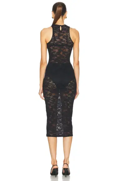 Fleur du Mal Le Stretch Lace Racer Tank Dress | Thumbnail 3 Fleur du Mal Le Stretch Lace Racer Tank Dress | Thumbnail 3