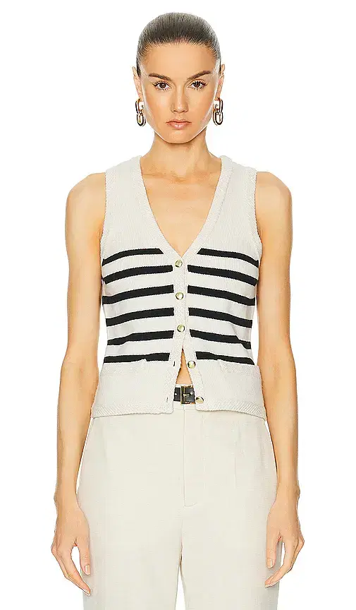 L'Academie Calanth Striped Vest