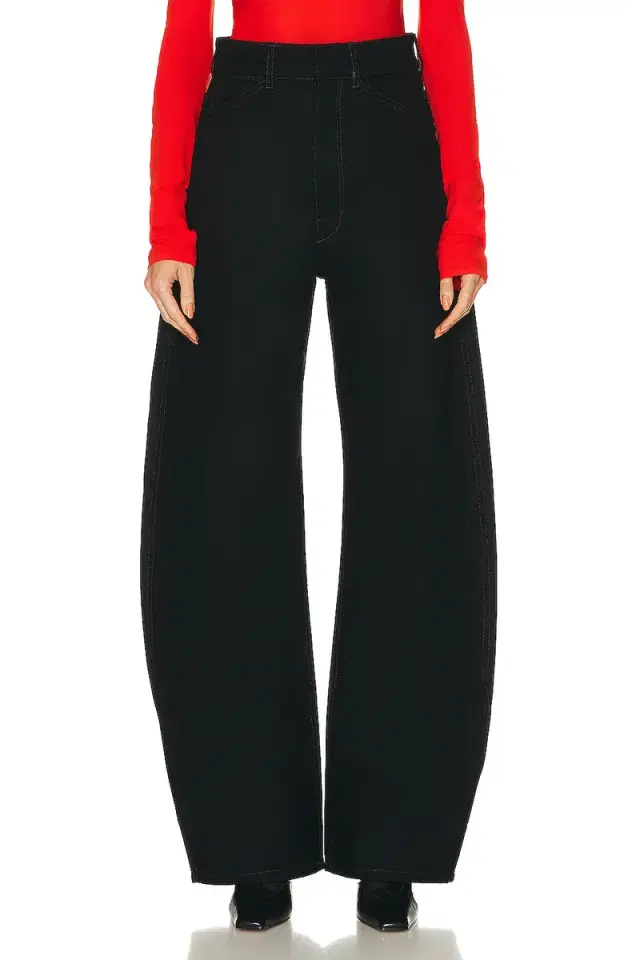 Lemaire High Waisted Curved Jeans