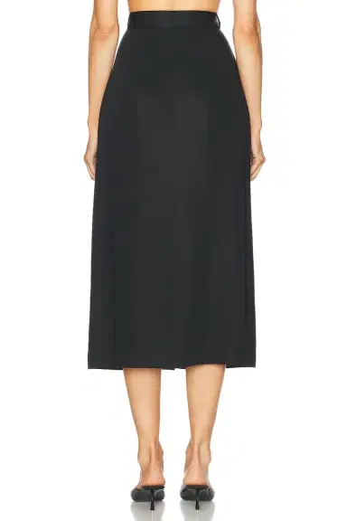 Matthew Bruch Button Front Midi Skirt | Thumbnail 4
