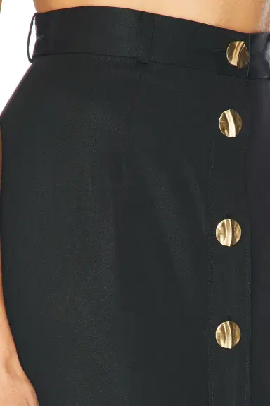 Matthew Bruch Button Front Midi Skirt | Thumbnail 6