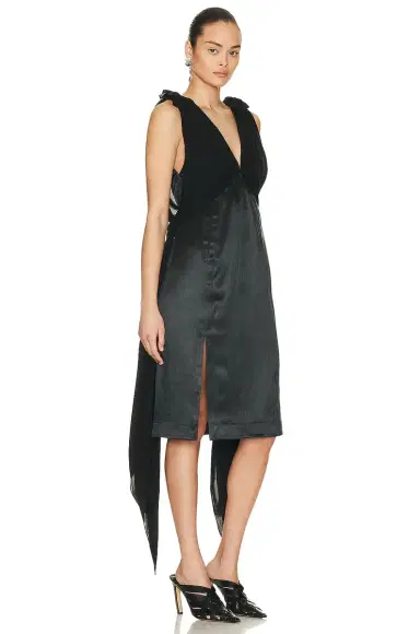 Bottega Veneta Heavy Fluid Silk Dress | Thumbnail 2 Bottega Veneta Heavy Fluid Silk Dress | Thumbnail 2