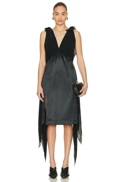 Bottega Veneta Heavy Fluid Silk Dress | Thumbnail 1 Bottega Veneta Heavy Fluid Silk Dress | Thumbnail 1