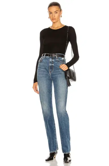 ENZA COSTA Rib Viscose-Blend Tee | Thumbnail 4 ENZA COSTA Rib Viscose-Blend Tee | Thumbnail 4