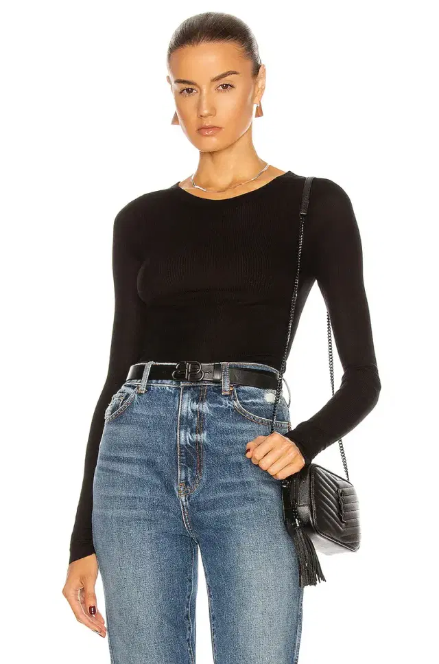 Enza Costa Rib Viscose-Blend Tee