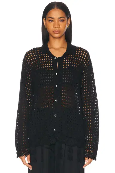 BODE Blossom Crochet Shirt | Thumbnail 2