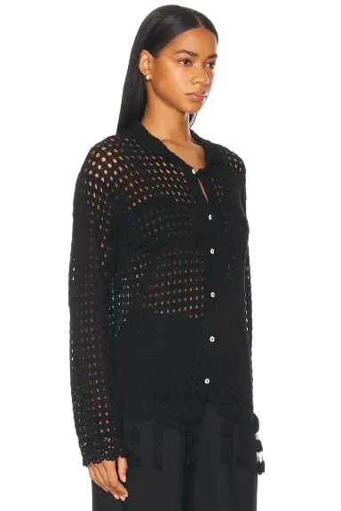 BODE Blossom Crochet Shirt | Thumbnail 3