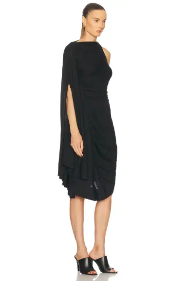 Bottega Veneta Ruched Midi Dress | Thumbnail 2