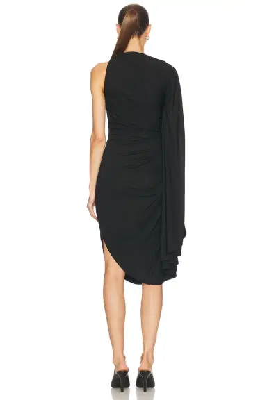 Bottega Veneta Ruched Midi Dress | Thumbnail 4