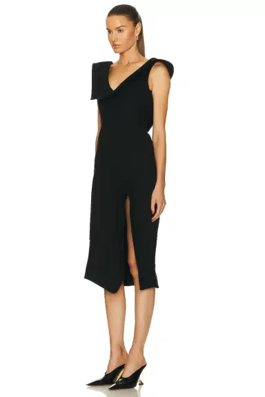 Bottega Veneta Structured Double Melange Dress | Thumbnail 3 Bottega Veneta Structured Double Melange Dress | Thumbnail 3