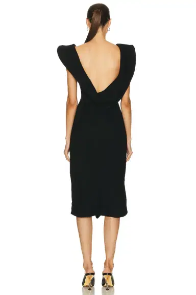 Bottega Veneta Structured Double Melange Dress | Thumbnail 4 Bottega Veneta Structured Double Melange Dress | Thumbnail 4