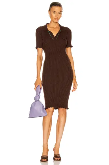 Bottega Veneta Wool Lightweight Rib Dress | Thumbnail 1