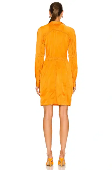Bottega Veneta Fluid Satin Long Sleeve Dress | Thumbnail 3 Bottega Veneta Fluid Satin Long Sleeve Dress | Thumbnail 3
