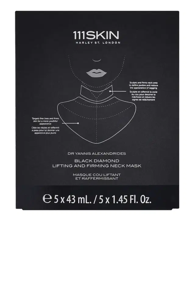 111SKIN Black Diamond Lifting And Firming Neck Mask 5 Pack