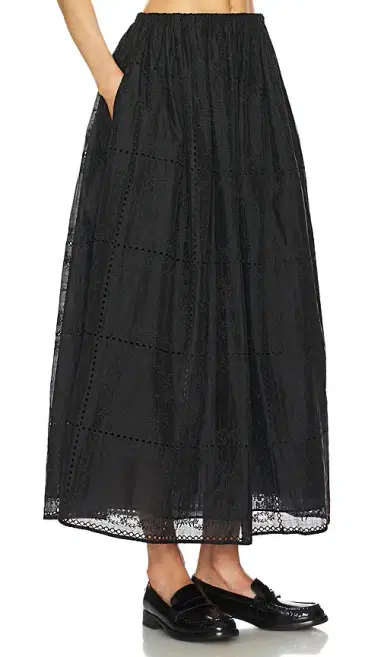 Helsa Handkerchief Midi Skirt | Thumbnail 2