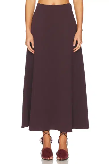 Helsa The Heavy Crepe Midi Skirt | Thumbnail 3 Helsa The Heavy Crepe Midi Skirt | Thumbnail 3