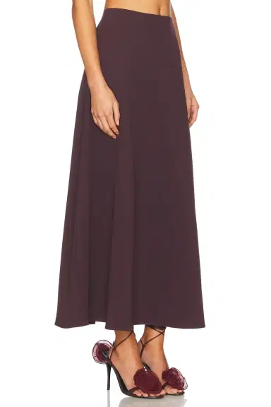 Helsa The Heavy Crepe Midi Skirt | Thumbnail 4 Helsa The Heavy Crepe Midi Skirt | Thumbnail 4