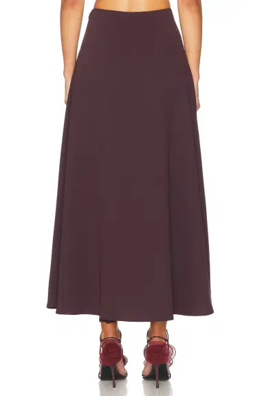 Helsa The Heavy Crepe Midi Skirt | Thumbnail 6 Helsa The Heavy Crepe Midi Skirt | Thumbnail 6
