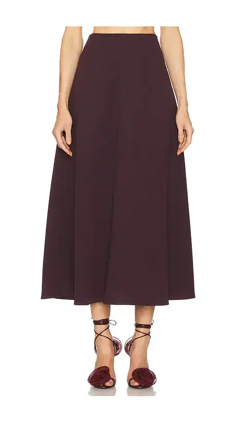 The Heavy Crepe Midi Skirt