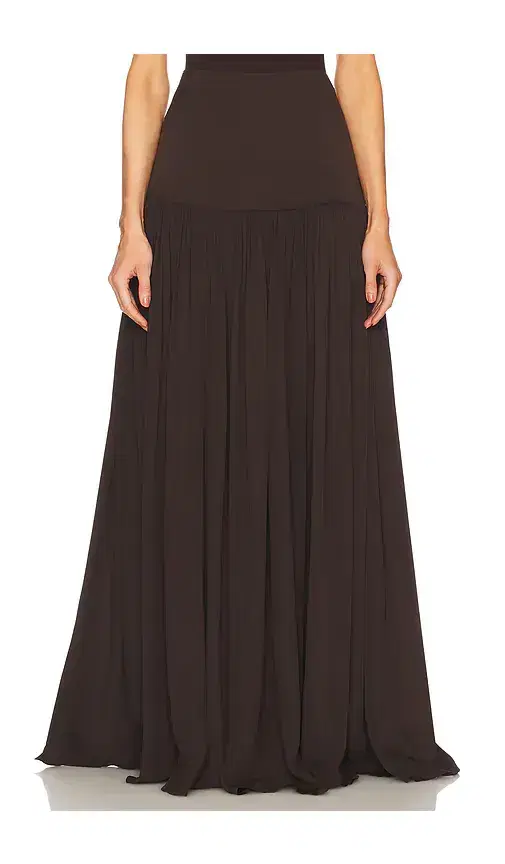 Helsa Diaphanous Maxi Skirt