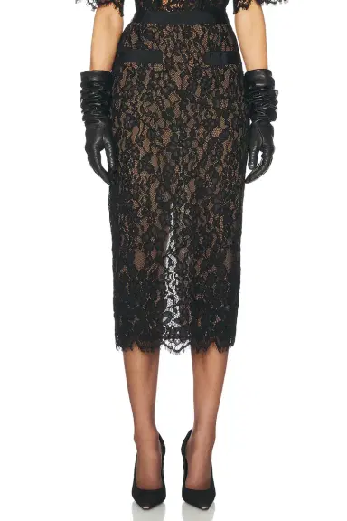 Helsa The Lace Midi Skirt | Thumbnail 1