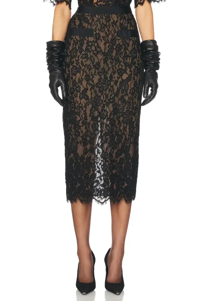 The Lace Midi Skirt