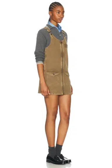 Miu Miu Mini Overall Dress | Thumbnail 2 Miu Miu Mini Overall Dress | Thumbnail 2