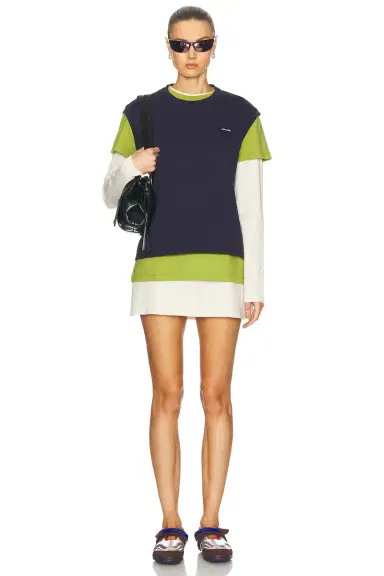 Miu Miu Mini T-Shirt Dress | Thumbnail 1 Miu Miu Mini T-Shirt Dress | Thumbnail 1