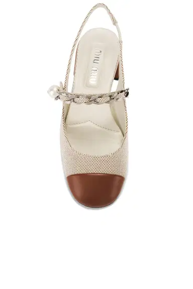 Miu Miu Slingback Heel | Thumbnail 4 Miu Miu Slingback Heel | Thumbnail 4
