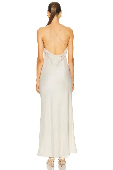 Miu Miu Crepe Lame Dress | Thumbnail 4 Miu Miu Crepe Lame Dress | Thumbnail 4