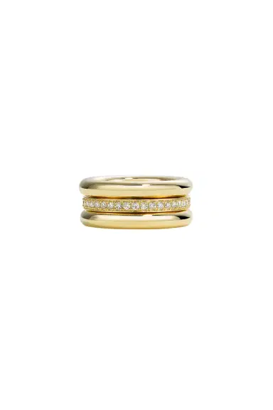 By Pariah Triple Gold Diamond Pinky Stack | Thumbnail 1