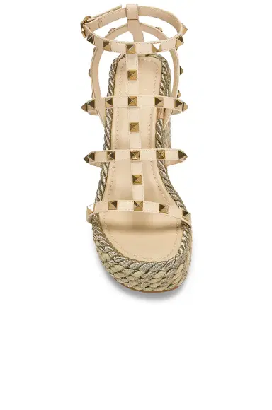 Valentino Garavani Rockstud Torchon Espadrille Wedges | Thumbnail 4 Valentino Garavani Rockstud Torchon Espadrille Wedges | Thumbnail 4