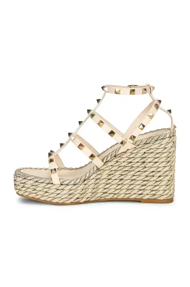 Valentino Garavani Rockstud Torchon Espadrille Wedges | Thumbnail 5 Valentino Garavani Rockstud Torchon Espadrille Wedges | Thumbnail 5