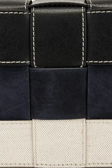 Bottega Veneta Cassette Intreccio Stitch Canvas And Suede Bag | Thumbnail 6