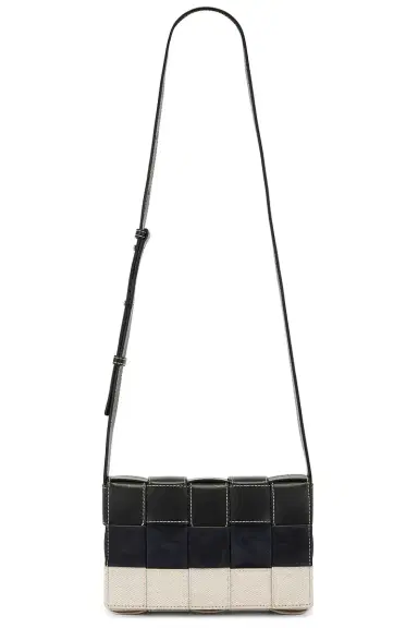 Bottega Veneta Cassette Intreccio Stitch Canvas And Suede Bag | Thumbnail 1
