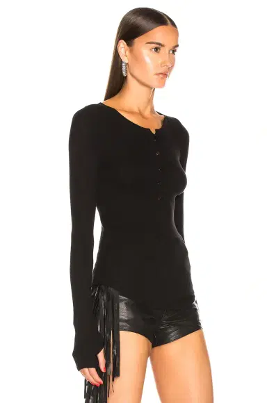ENZA COSTA for FWRD Silk Rib Henley | Thumbnail 2 ENZA COSTA for FWRD Silk Rib Henley | Thumbnail 2