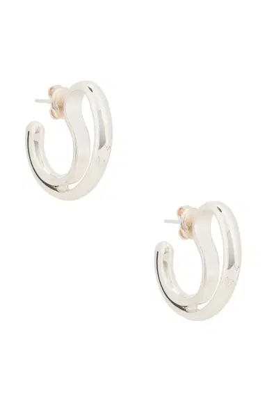 Bottega Veneta Hoop Earrings | Thumbnail 1 Bottega Veneta Hoop Earrings | Thumbnail 1