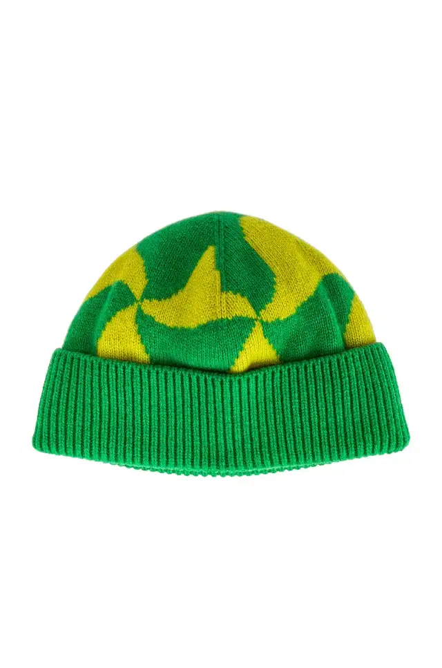 Bottega Veneta Wavy Triangle Wool Beanie