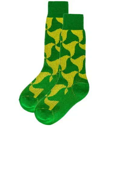 Bottega Veneta Wavy Triangle Cashmere Socks | Thumbnail 2