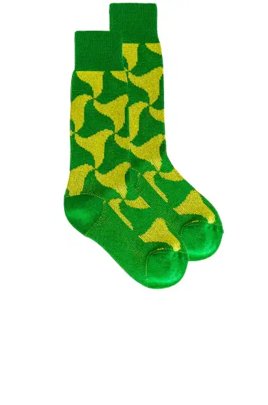 Bottega Veneta Wavy Triangle Cashmere Socks | Thumbnail 1