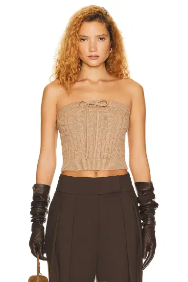 Helsa Taiki Cable Tube Top | Thumbnail 3