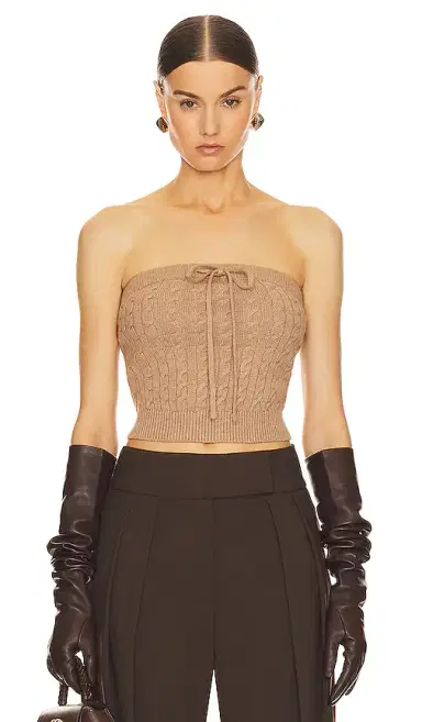 Helsa Taiki Cable Tube Top | Thumbnail 1