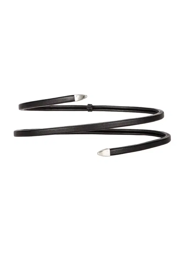 Bottega Veneta Leather Snake Belt