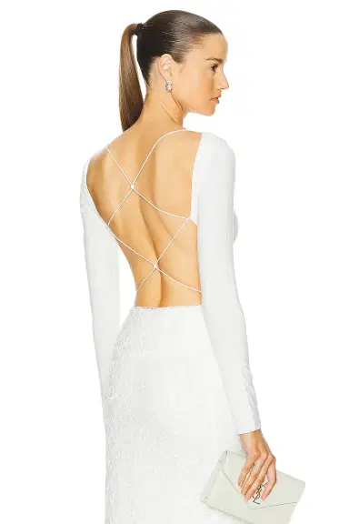 SANS FAFF Bamboo Cross Back Bodysuit | Thumbnail 1