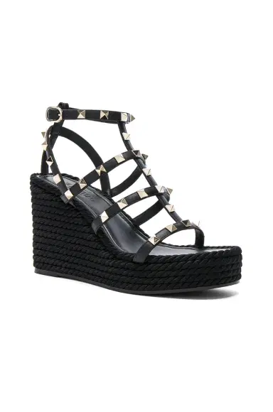 Valentino Garavani Rockstud Espadrille Wedges | Thumbnail 2